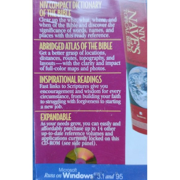 NIV STUDY BIBLE BASIC LIBRARY FOR WINDOWS NOS Brand New - Picture 4 of 11